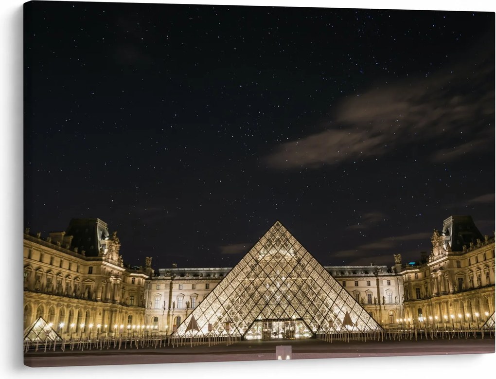 Kép - Louvre éjjel (70x50 cm)