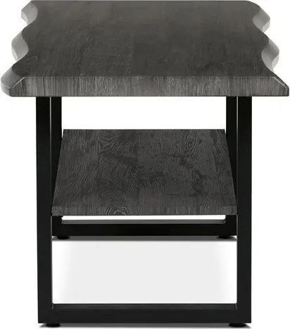 Dohányzóasztal 120 × 60 × 55 cm MDF szürke tölgy CT-F4212 GREY