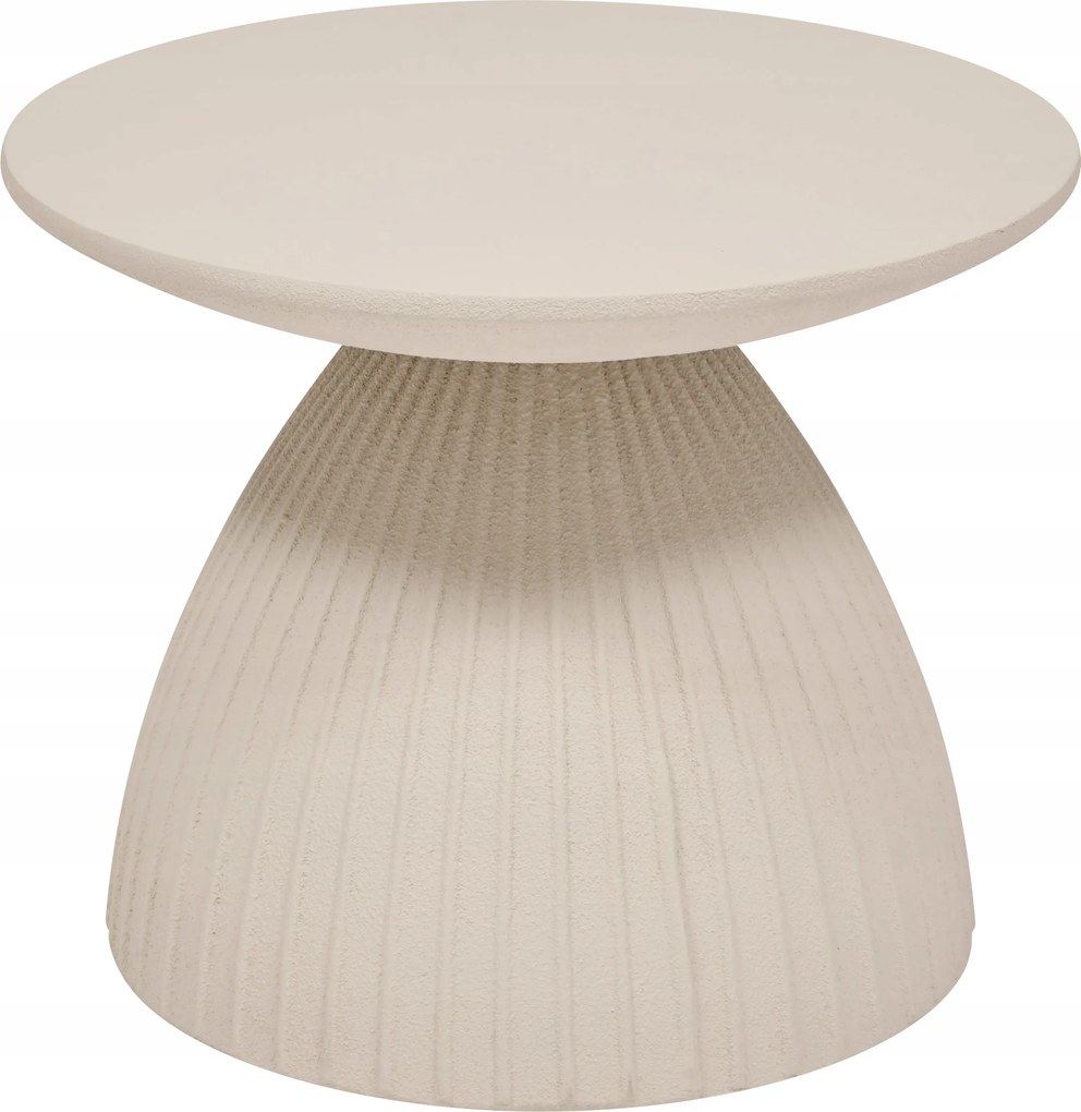 Dohányzóasztal elefántcsont Fylis 50 cm modern loft nappali divatos