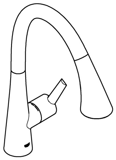 GROHE 32294002 - ZEDRA 401 mm mosogatócsaptelep, fényes króm