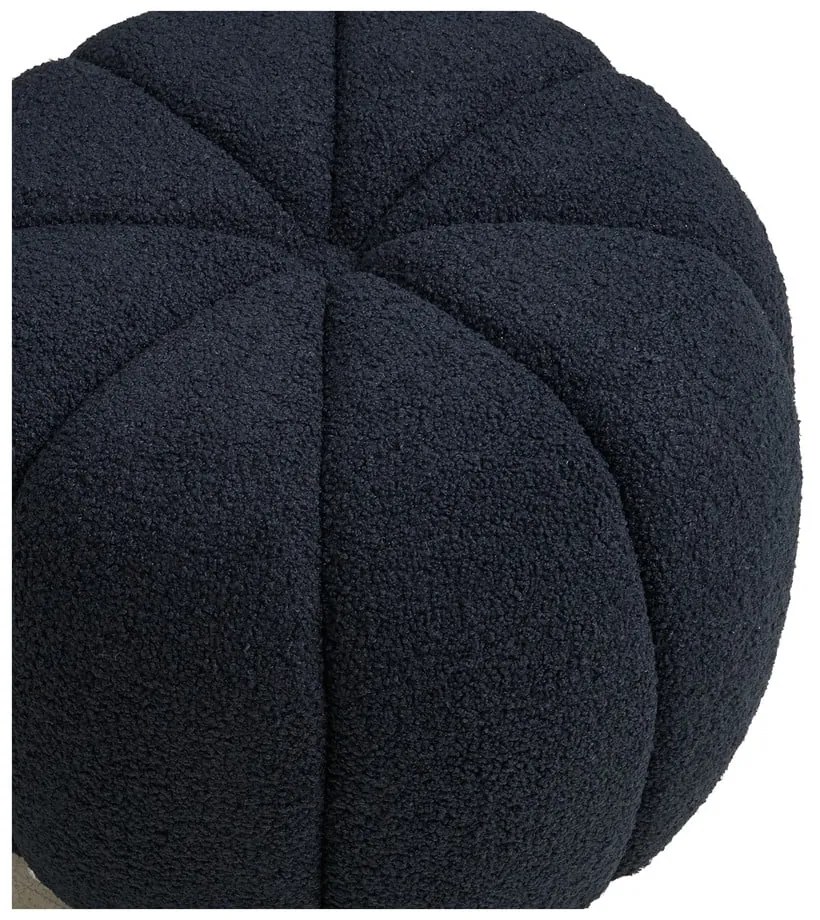 Sötétkék buklé puff Paisley – House Nordic