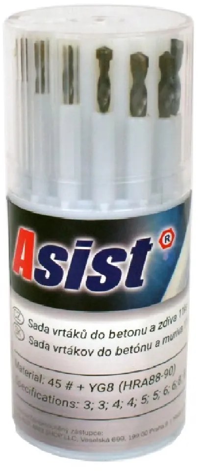 ASIST Fúrókészlet betonhoz és falazathoz 11db