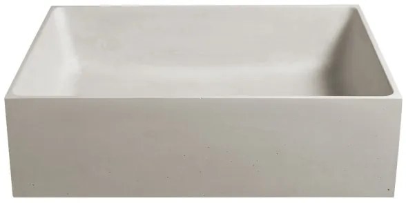 Sapho - FORMIGO ráültethető mosdó, 47,5 x 36,5 cm, beton/matt homokszín