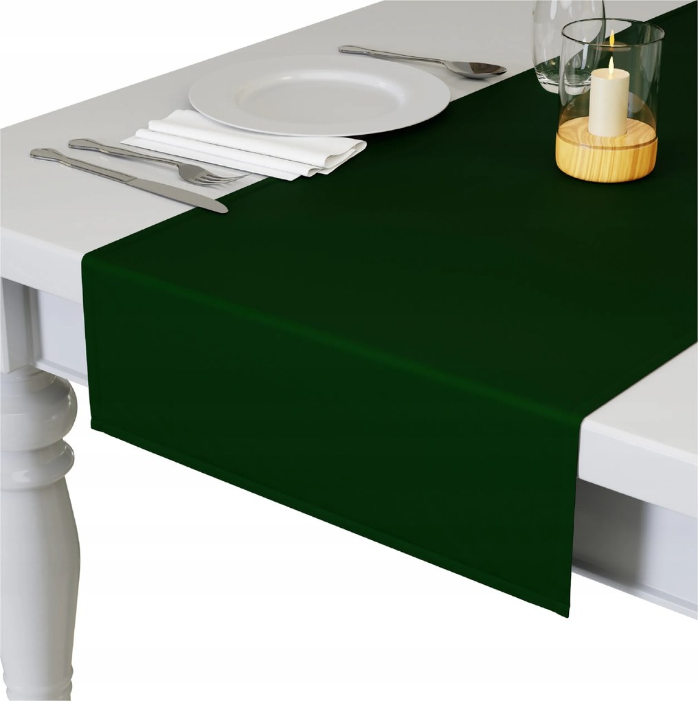 Sima Matt Futófelület Asztalra 40x180 Abrosz Dekoratív Zöld Futófelület