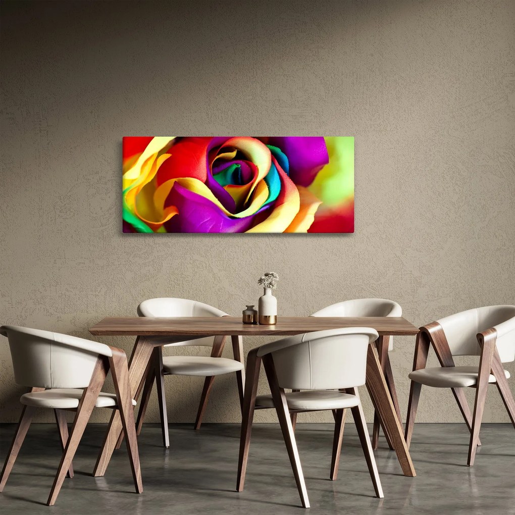 Kép - Színes rózsa (120x50 cm)
