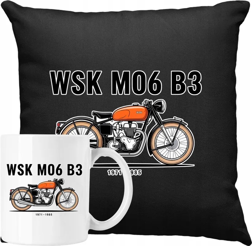 Bögre Szett Párna Wsk M06 B3 motorkerékpár Prl 2 Ajándék ötlet