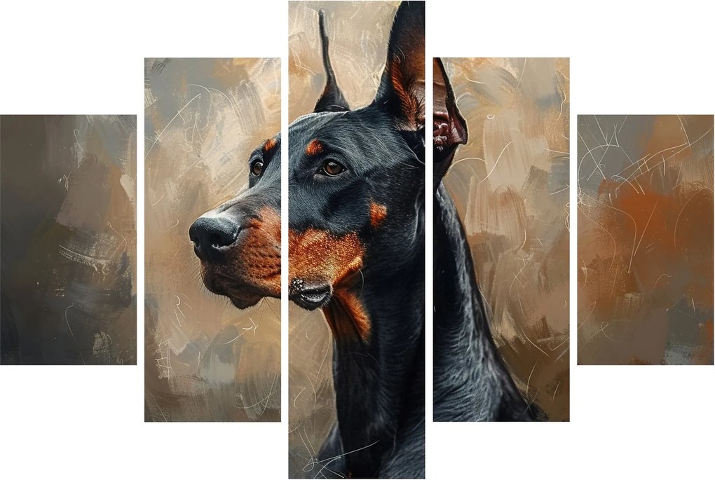 Kép - Dobrman portréja (150x105 cm)