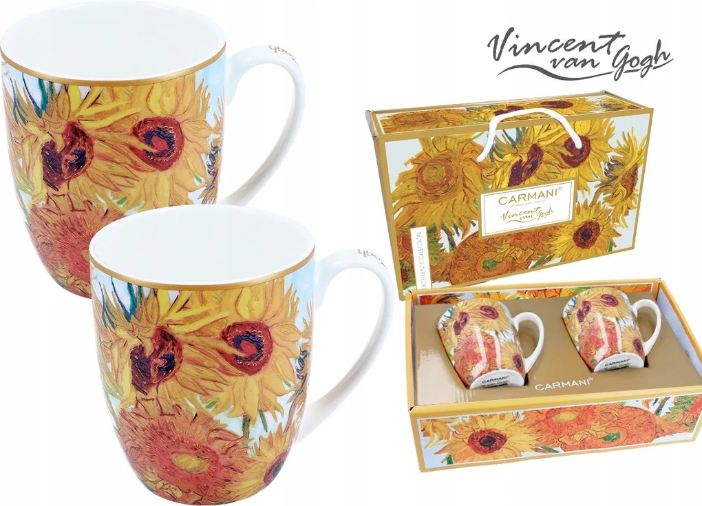 2 db-os bögre szett 350ml van Gogh Napraforgók