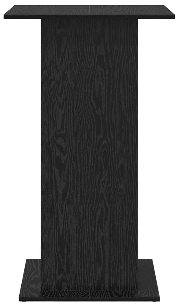 Bárasztal tárolóval Fekete tölgy 60x60x102 cm MDF