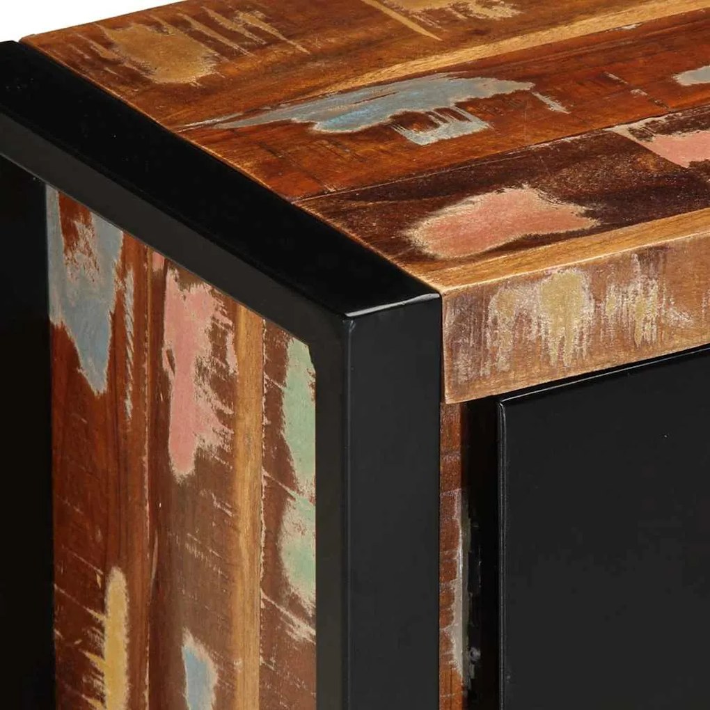tömör újrahasznosított fa TV-szekrény 100x30x40cm