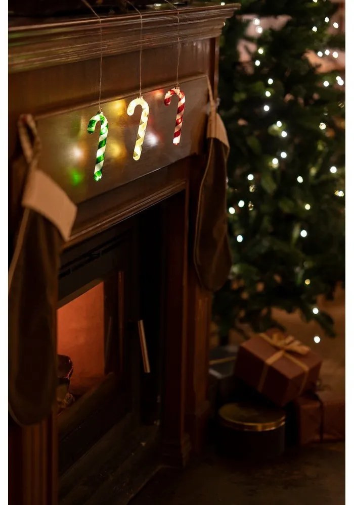 Piros függő karácsonyi fénydekoráció ø 1,5 cm Hannah – Sirius