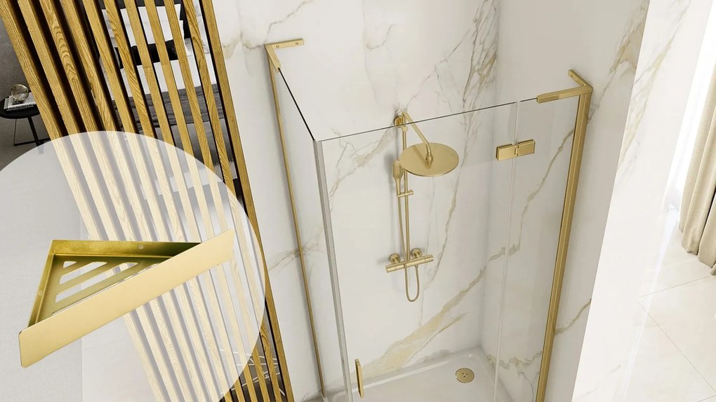 Fürdőszobai polc SF07 gold brush