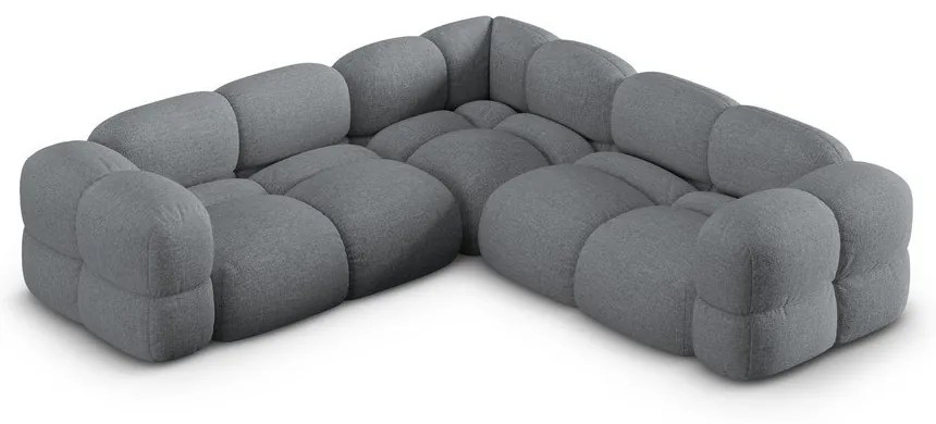 Szürke sarokkanapé Loretto – Cosmopolitan Design