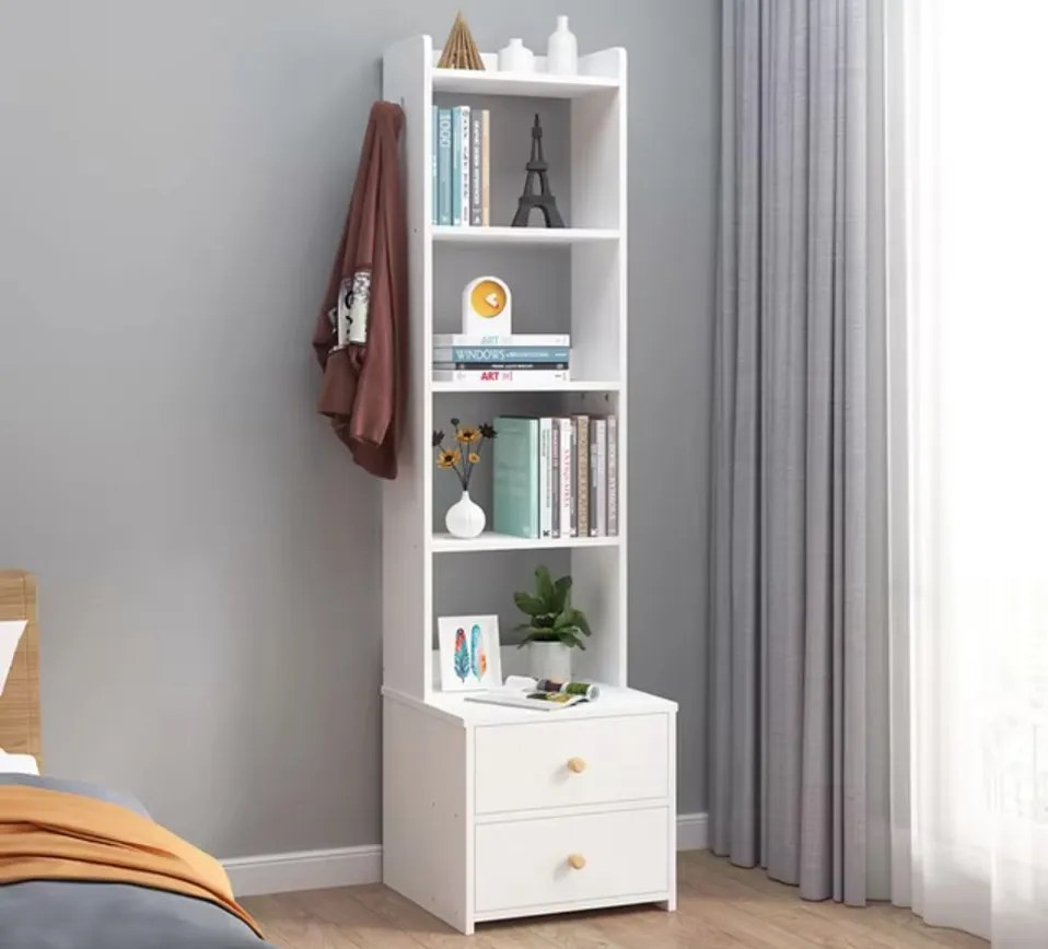 Fiókos szekrény 3 polccal 40x40x131cm fehér FUR1832-3