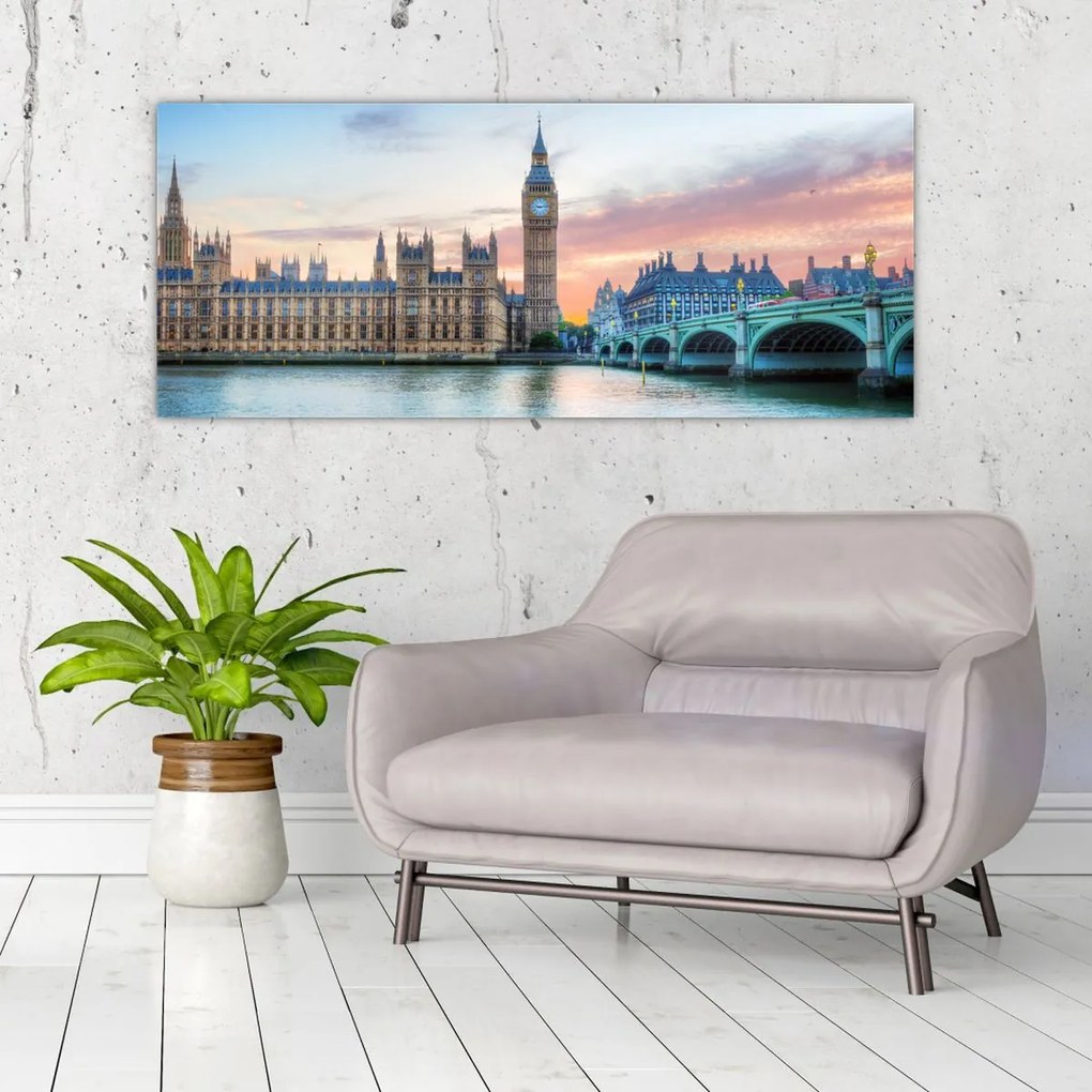 Kép - London pasztell színekben (120x50 cm)