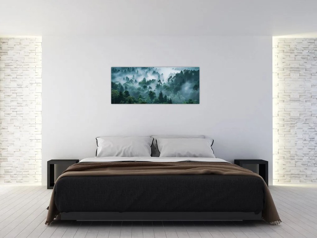 Kép - Erdő ködben (120x50 cm)