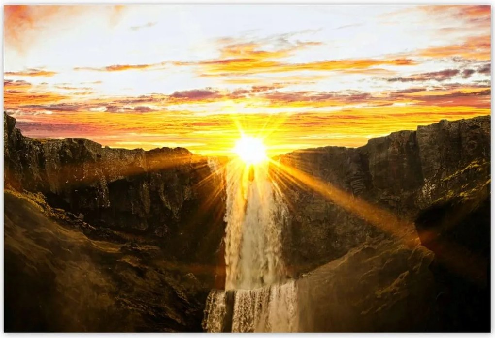 Poszterek 185x125 Naplemente Vízesés