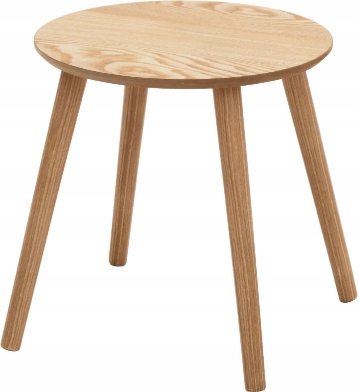 Kiegészítő Asztal Barna Mdf Fenyőfa Ø 40 X 41 CM