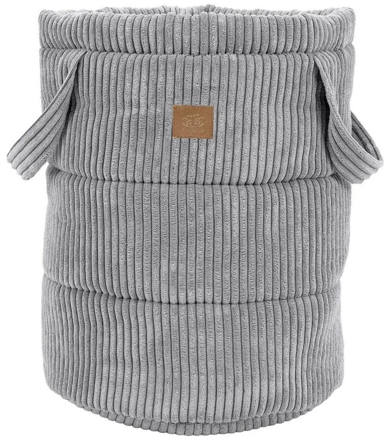 Szürke textil játéktároló kosár ø 39x50 cm – Meowbaby