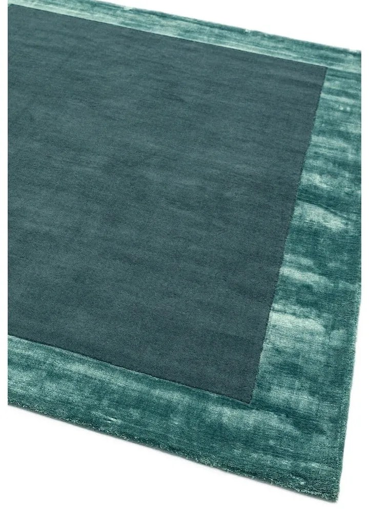 Petróleumkék kézi szövésű gyapjú keverék szőnyeg 80x150 cm Ascot – Asiatic Carpets