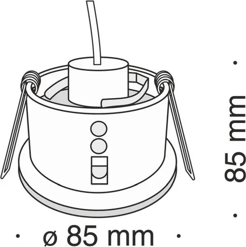 Maytoni ZOOM DL032-2-01B Beépíthető spotlámpa 1x50W/GU10 IP65