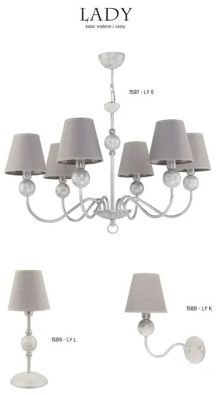 Jupiter 1587 - LY 6 BI - Csillár LADY 6xE14/40W