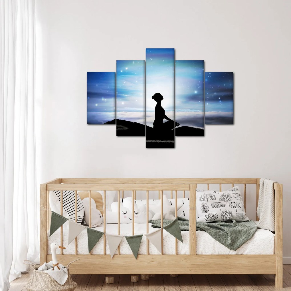 Meditáló nő képe (150x105 cm)