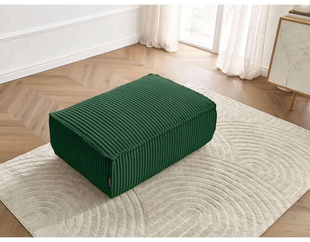 Zöld kordbársony lábtartó Chelsea – Bobochic Paris