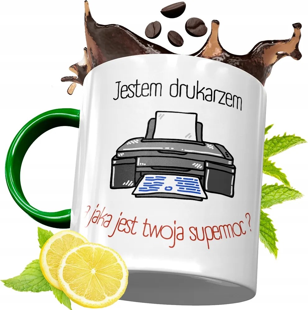 Zöld Bögre Nyomtatónak Születésnapra Ajándék fényképes nyomtatással