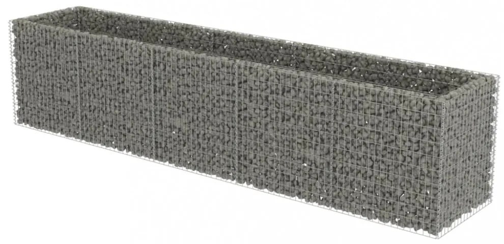 horganyozott acél gabion magaságyás 450 x 90 x 100 cm