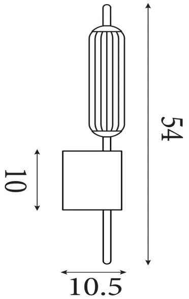 Searchlight 76210CL - dimmelhető LED fali lámpa CATTAIL LED/6W/230V