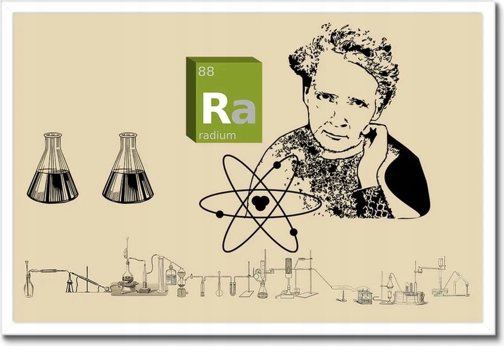 Poszterek keretben 60x40 Maria Skłodowska-Curie