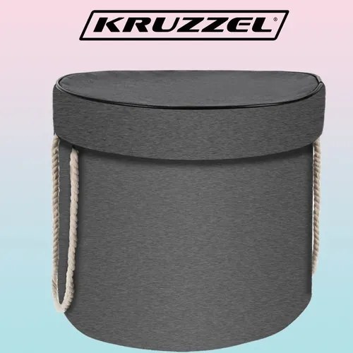 KRUZZEL Játéktároló kosár játszószőnyeggel - Kruzzel