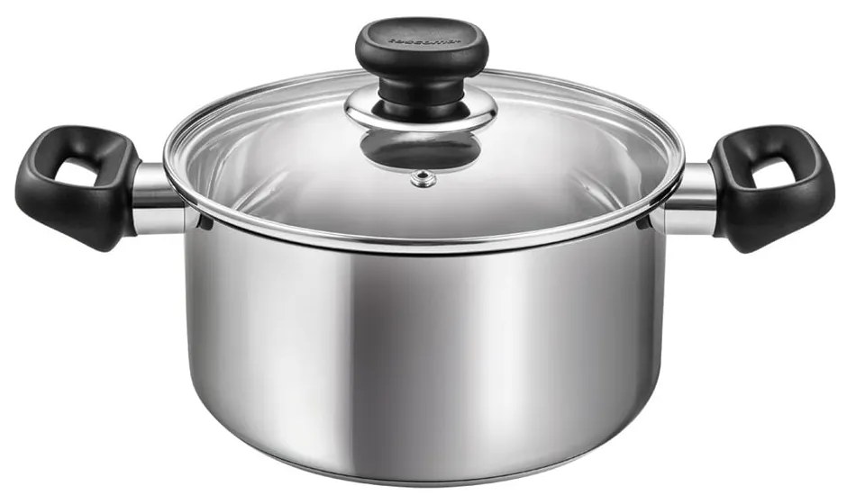 Indukciós tűzhelyhez alkalmas rozsdamentes acél edény fedővel 3 l Brava – Tescoma