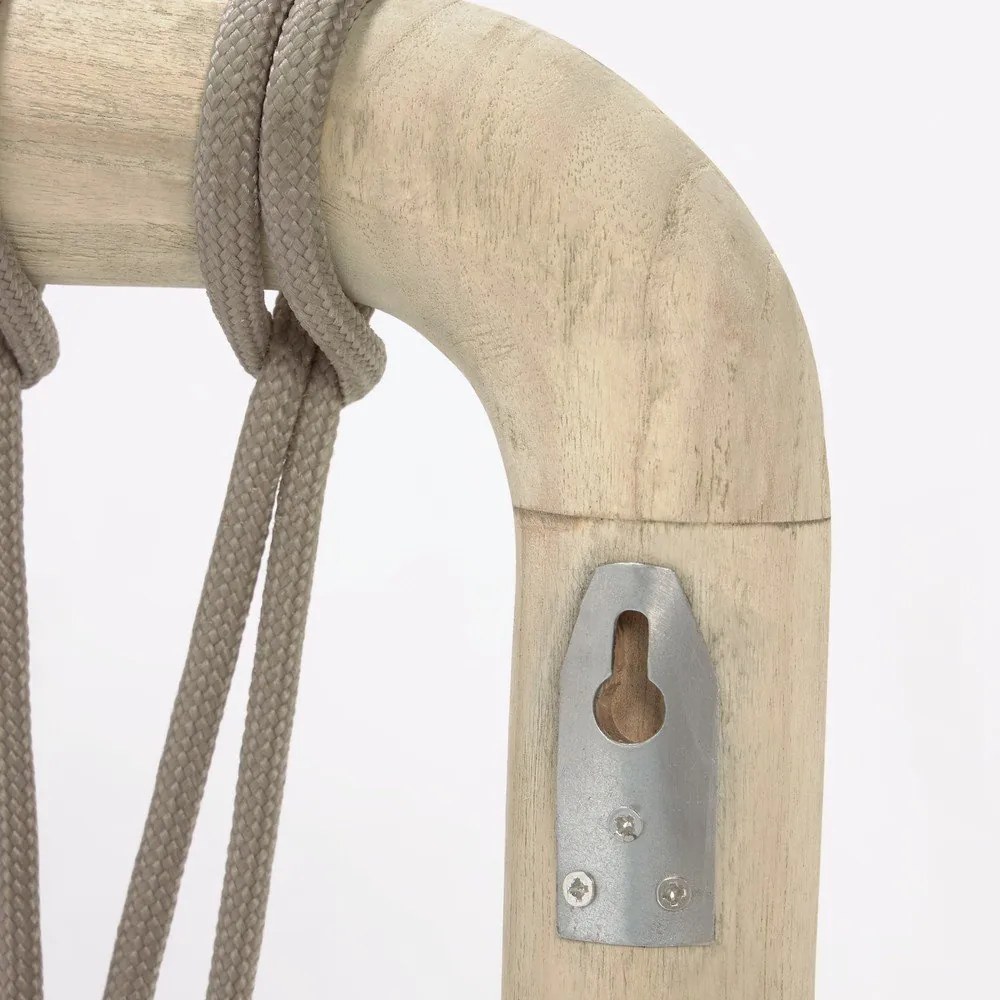 Szürke-natúr színű cédrusfa ágytámla 165x60 cm Aberash – Kave Home