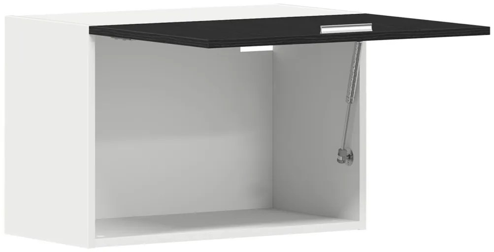 Függő szekrény fekete tölgyből - 60x31x60 cm, Mérnöki faforgácsból készült