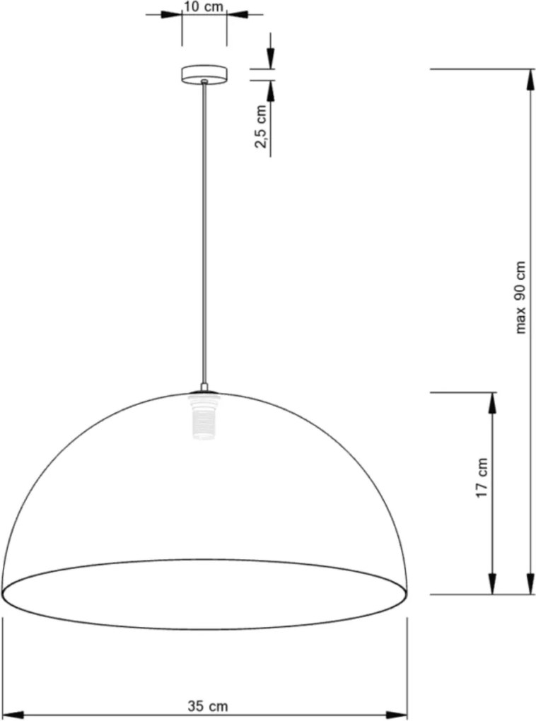 Sigma lighting modern függeszték sfera fehér arany sig30145