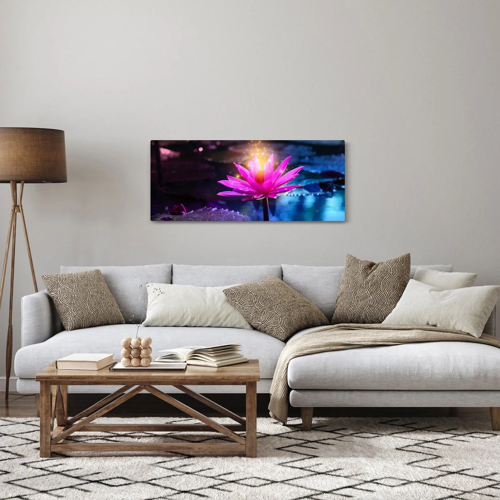 Tavirózsa a vízen képe (120x50 cm)