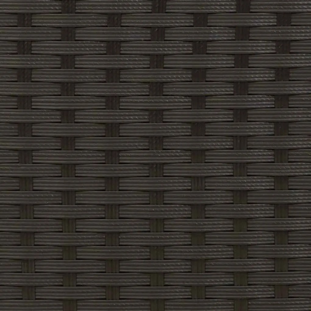 4 db fekete rakásolható polyrattan kültéri szék