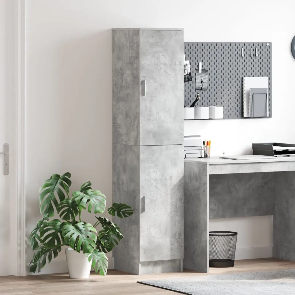 Büfé Szekrény Beton szürke MDF beton hatású laminátummal Szabványos