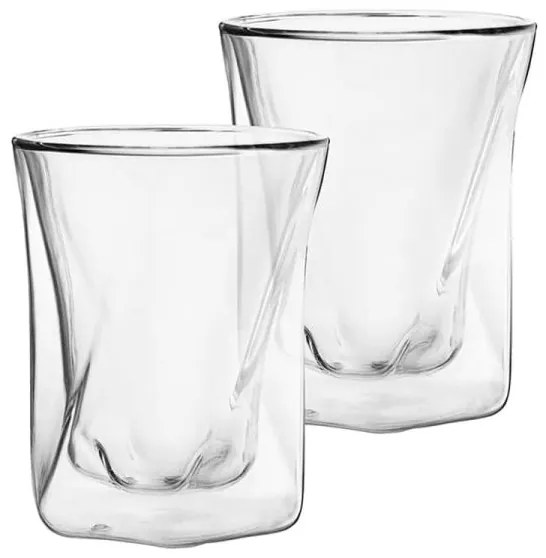 Boroszilikát design whiskys pohár készlet - 2 darabos - 300 ml