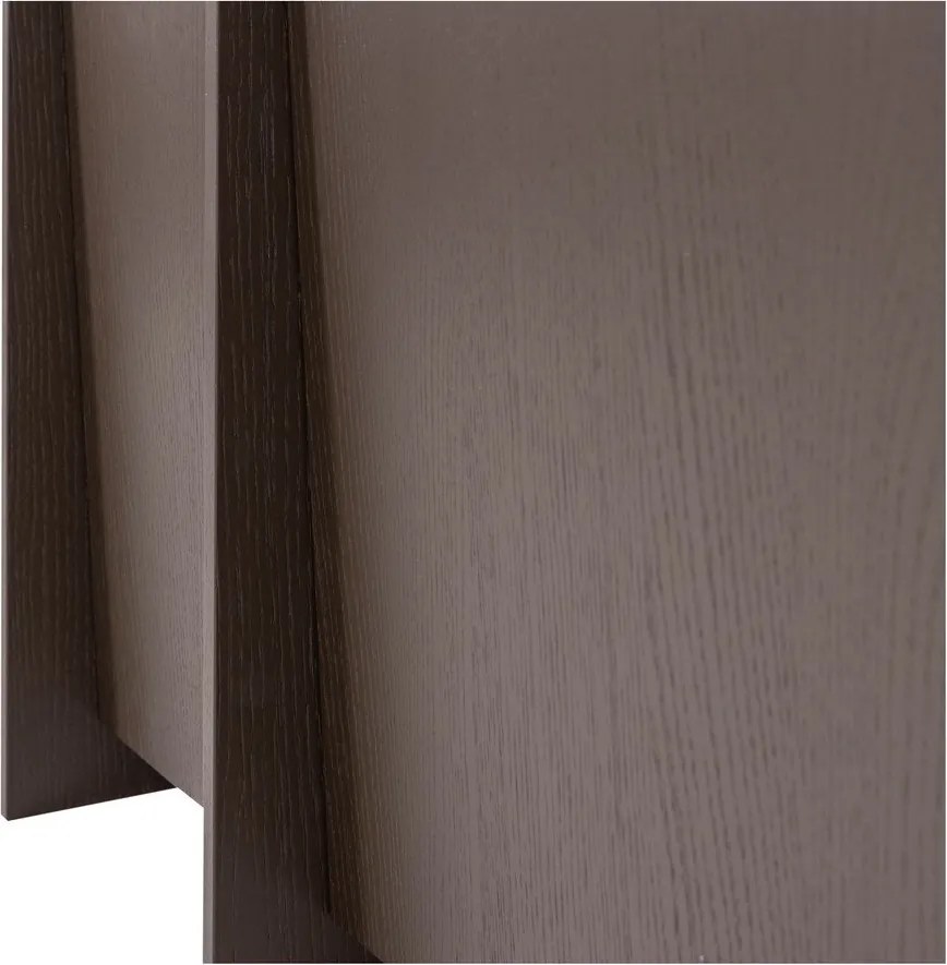 Sötétbarna TV-állvány kőrisfa dekorral 102x53x44 cm Brock – WOOOD