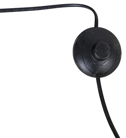 Ív lámpa sárgarézzel és fehér szövetbúrával, fehér 50 cm - XXL