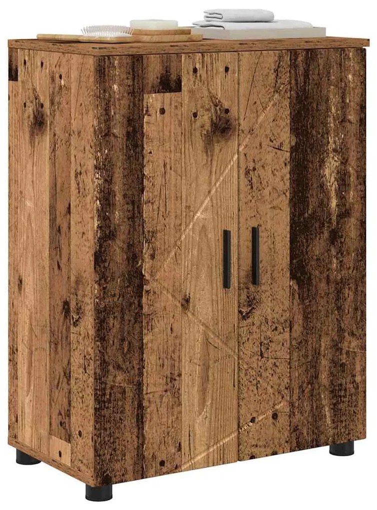 Fürdőszoba Székény polcokkal Régi fa 60 x 35 x 80 cm Faanyag