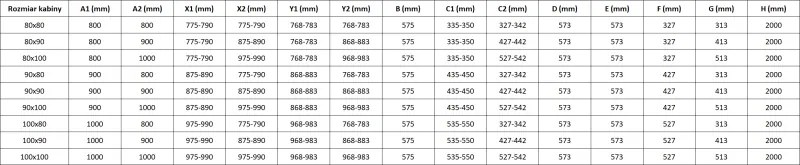Mexen Mist, ötszögletű zuhanykabin, jobb oldali 90 x 90 cm, átlátszó üveg-fekete rács, 8A8-090-090-70-77-P