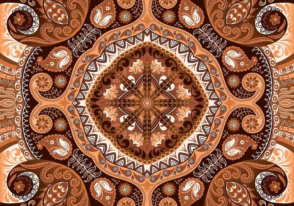 Fotótapéta - Barna mozaik (152,5x104 cm)