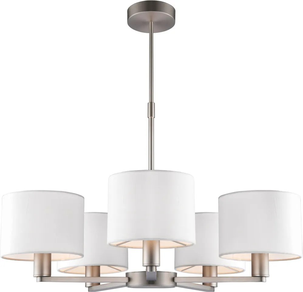 ENDON 60257 DALEY Modern Csillár Antik Fehér, Nikkel E14 IP20
