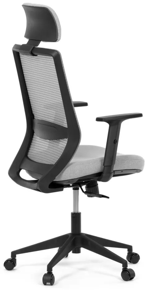 Scaun pivotant de culoare gri cu mecanism sincron. KA-V3329