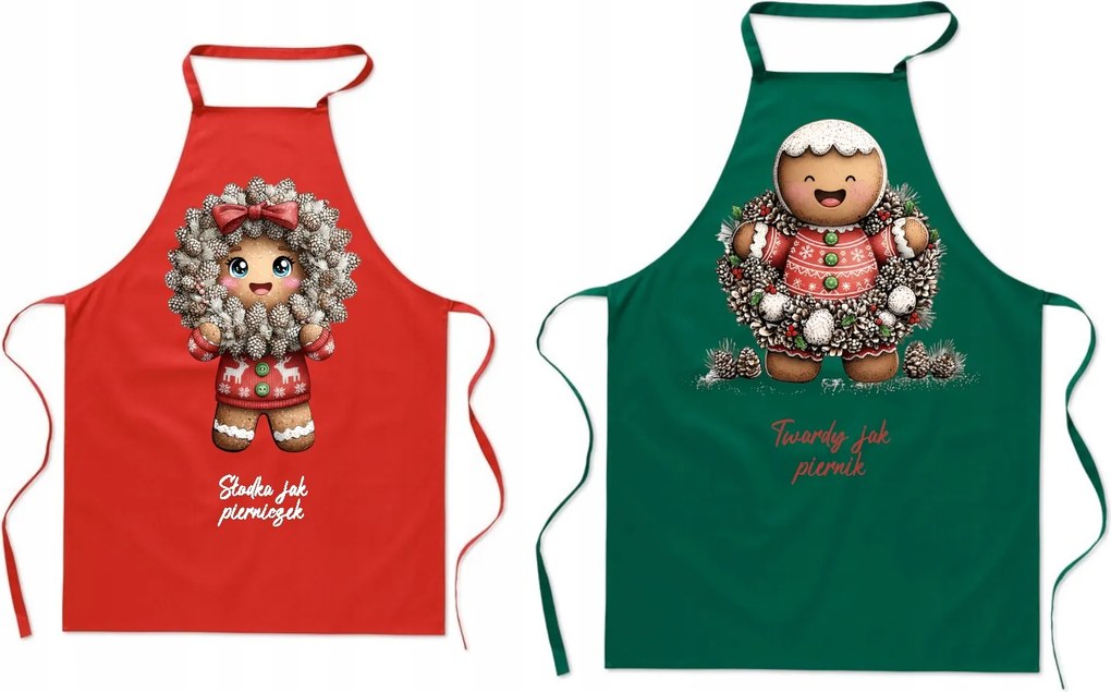 Konyhai kötény Pároknak Édes Mint Mézeskalács Kemény Mint Mézeskalács Divatos