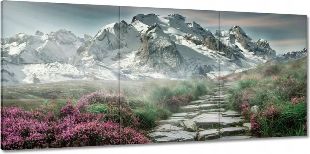 Vászonkép 150x70 Hegyi kilátás Tájkép Köd